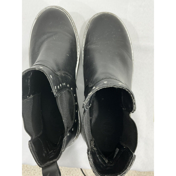 Girls Wonder Nation 4 Pull On Black Studded Chunky Heel Bootie - Picture 6 of 10